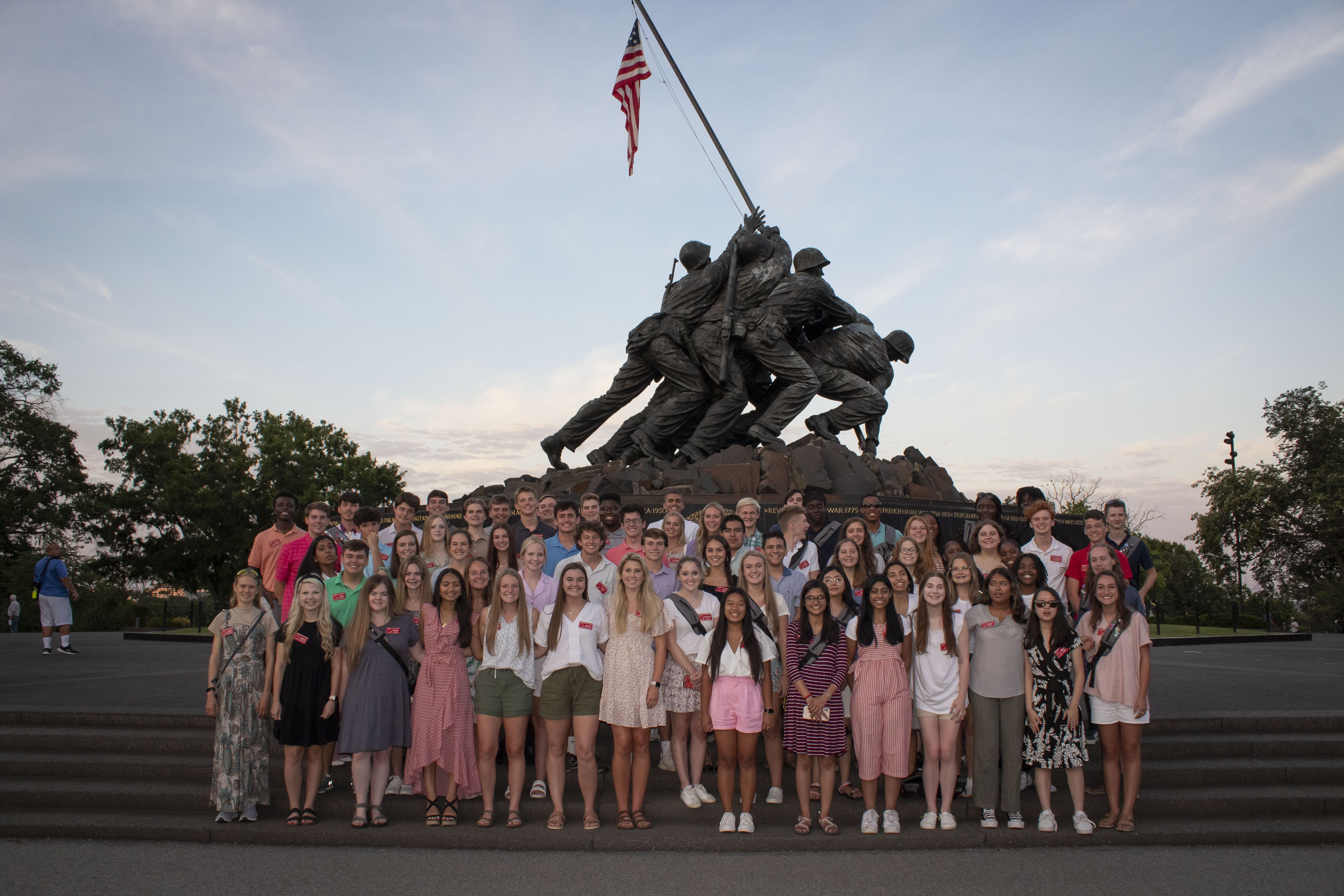 2022 GA Delegate group at Iwo Jima Monument