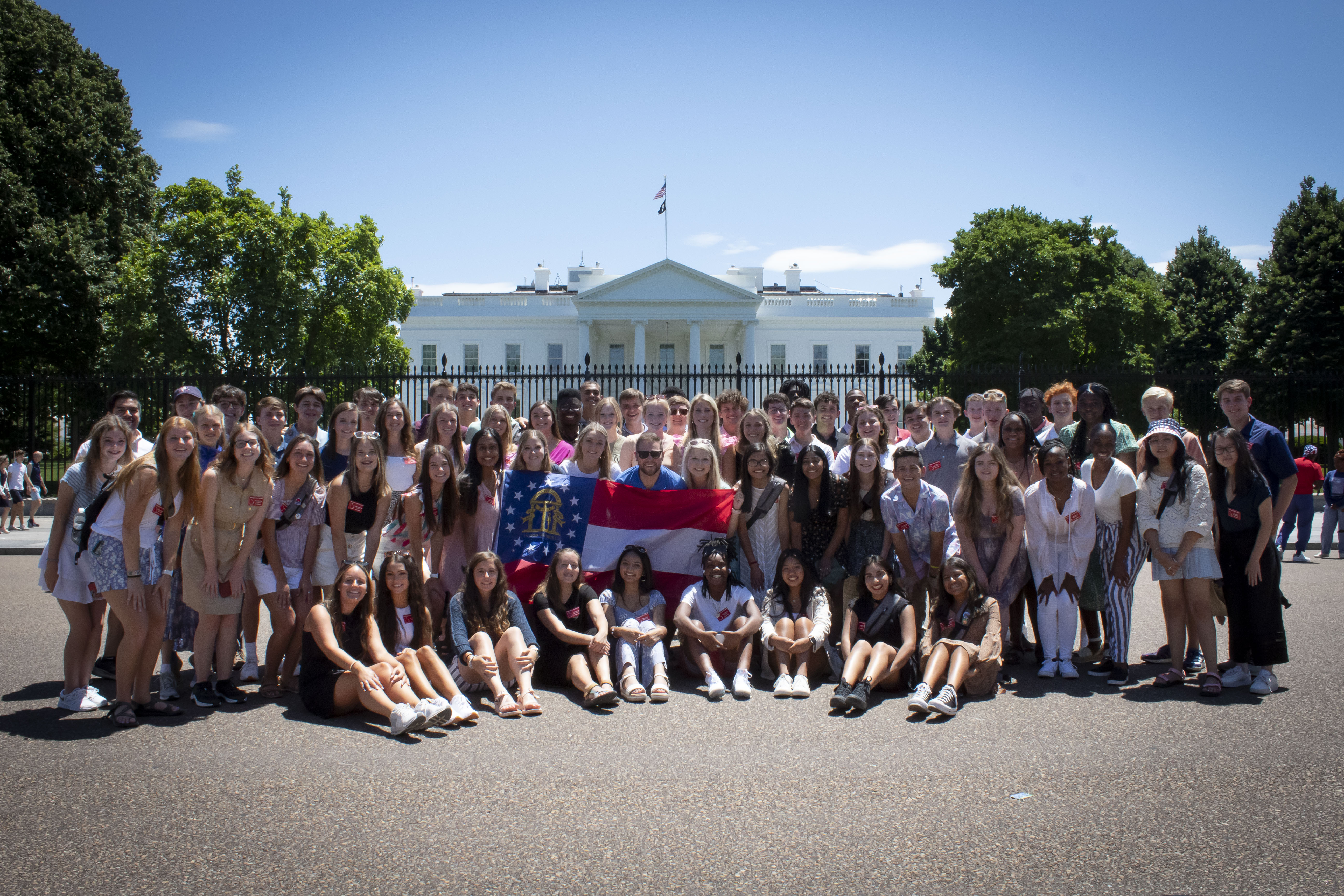 2022 GA Delegates in front of The White House